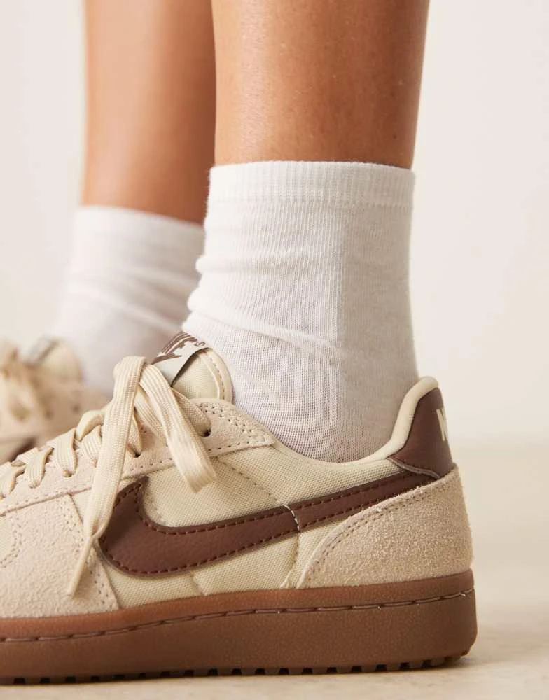 NIKE Nike Field General suede trainers in beige and brown  Nike Wild Suede Cream and Brown Sneakers Classic Low-Top Design main image 0