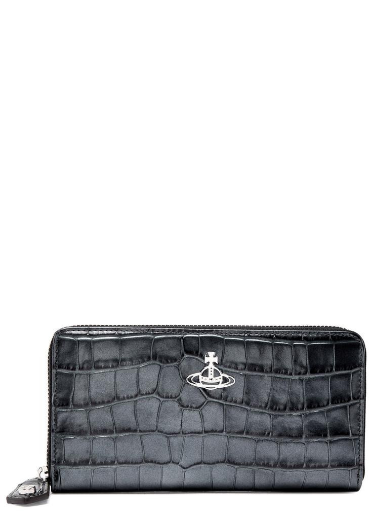 Vivienne Westwood Orb crocodile-effect leather card holder