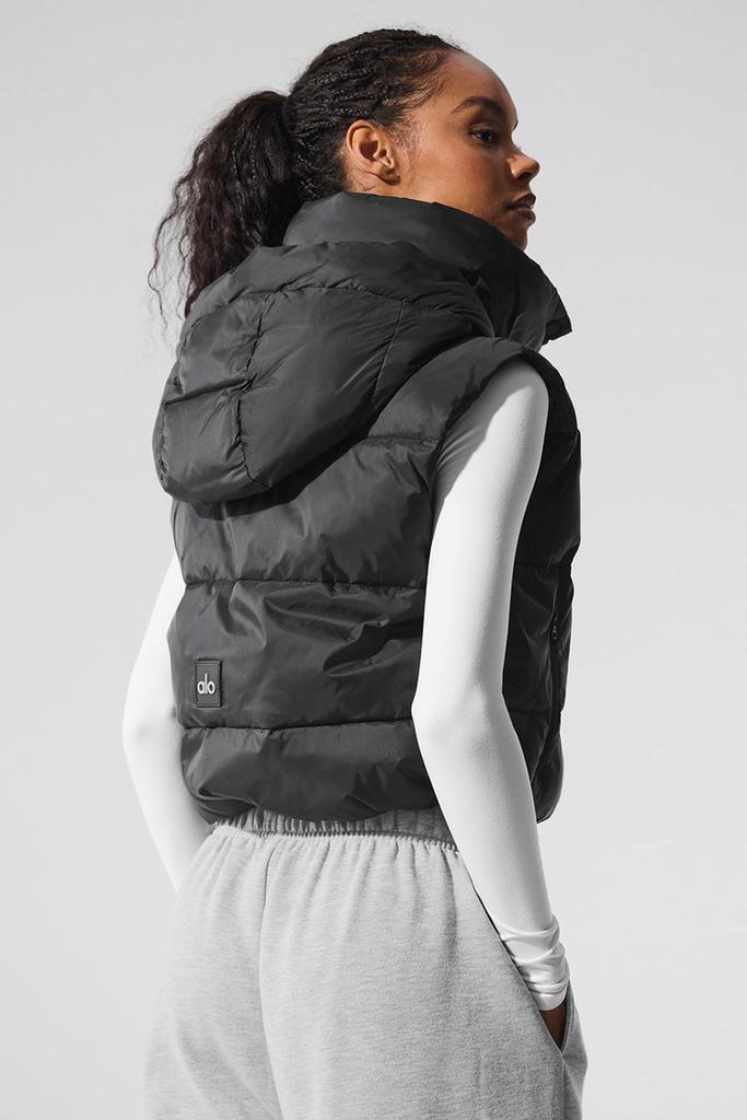Alo Gold Rush Puffer Vest - Black - Gilets - Free Shipping