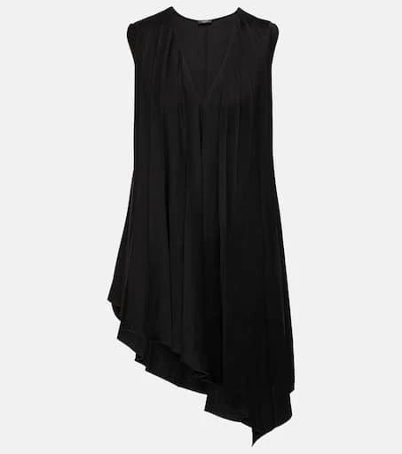Joseph Pleated asymmetric satin top 1