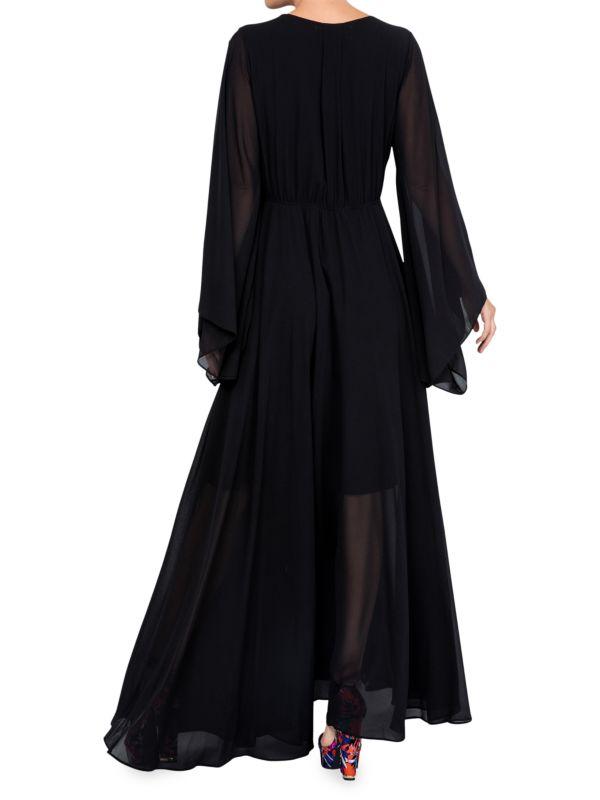 Meghan LA Sunset Angle Long Sleeve Maxi Dress