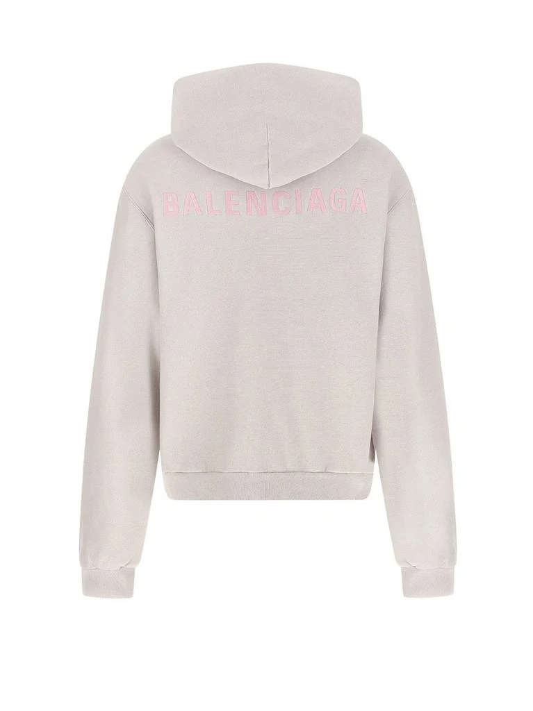 Balenciaga Balenciaga Logo Embroidered Zip-Up Hoodie 2