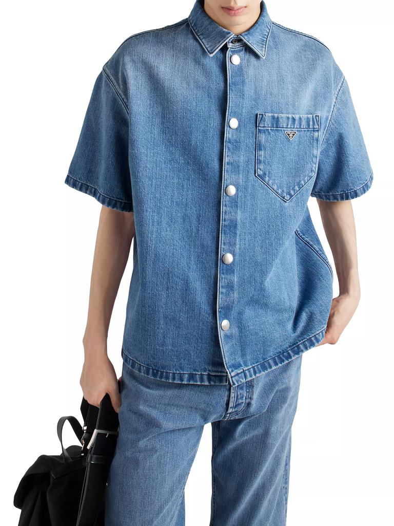 Prada Denim Shirt - Shirts - Compare Prices from 6+ Stores