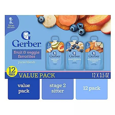 Gerber Gerber Toddler Pouch Variety Pack, 3.5 oz., 12 ct. 9