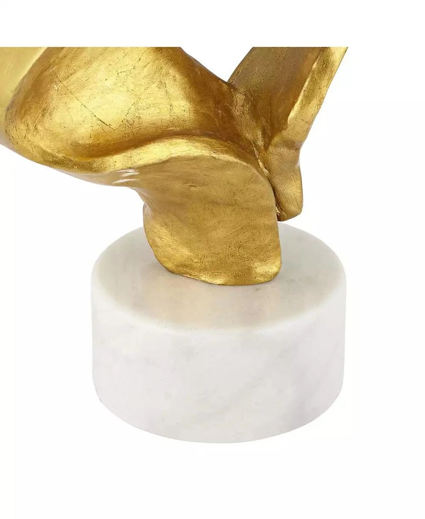 Possini Euro Design Hera Modern Vintage Glam Table Lamp 31" Tall Sculptural Rose Gold White Shade Bedroom Living Room Bedside Nightstand Office Kids 5