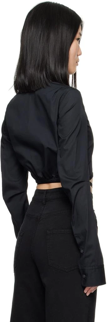 ANN DEMEULEMEESTER Black Dea Cropped Shirt 3
