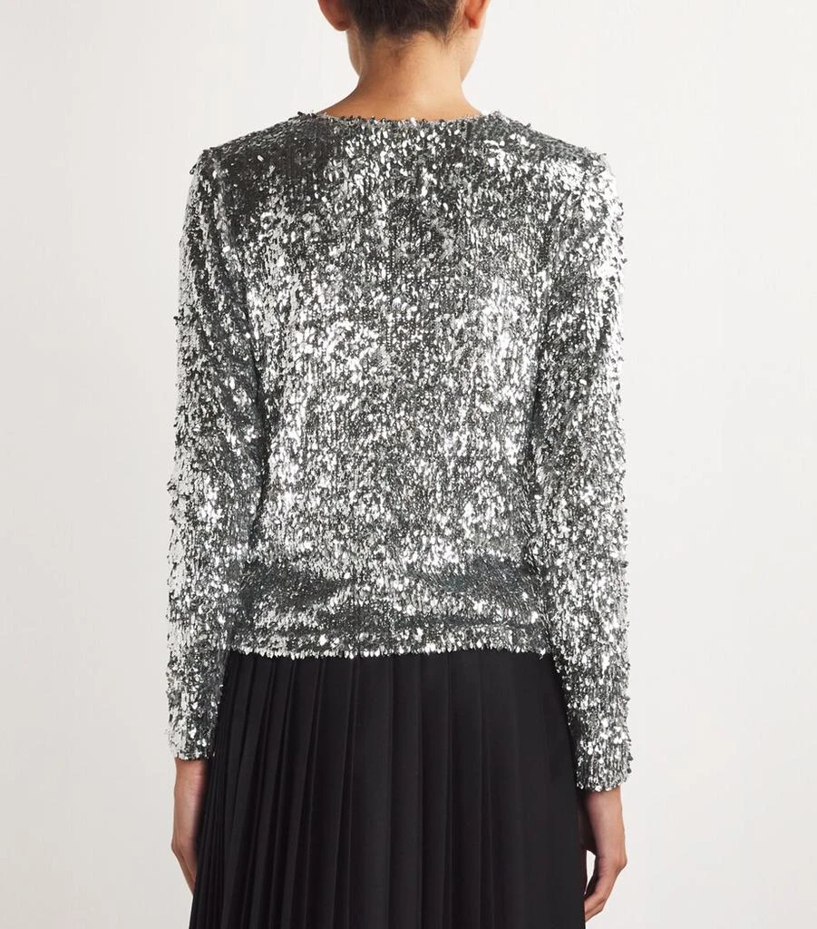 Maje Sequinned Long Sleeve Top 4