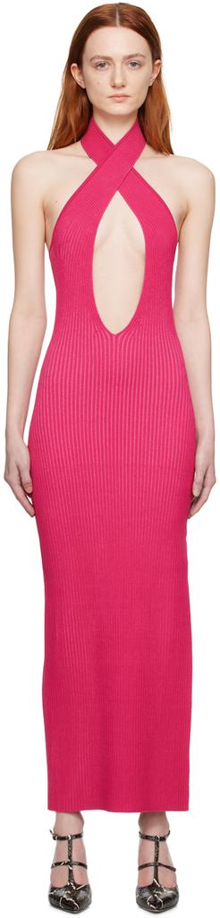 MISBHV Pink Cutout Maxi Dress
