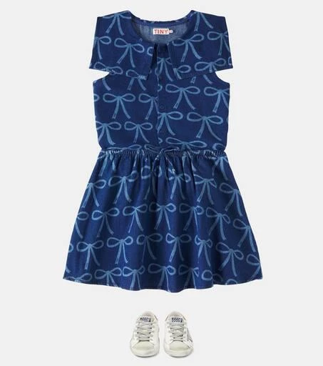 Tinycottons Bows denim skirt 2