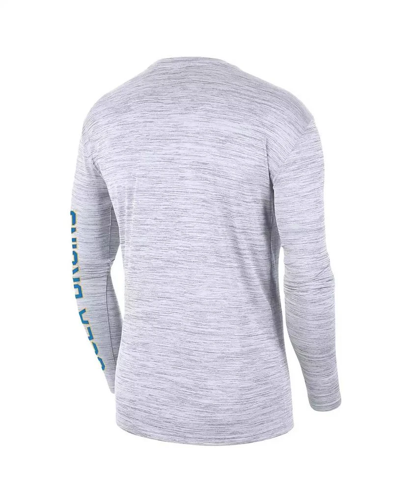 NIKE Men's White UCLA Bruins Velocity Legend Team Performance Long Sleeve T-shirt 4