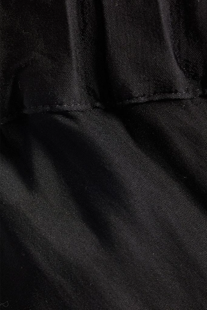 Sleeper Feather-embellished satin pants 4