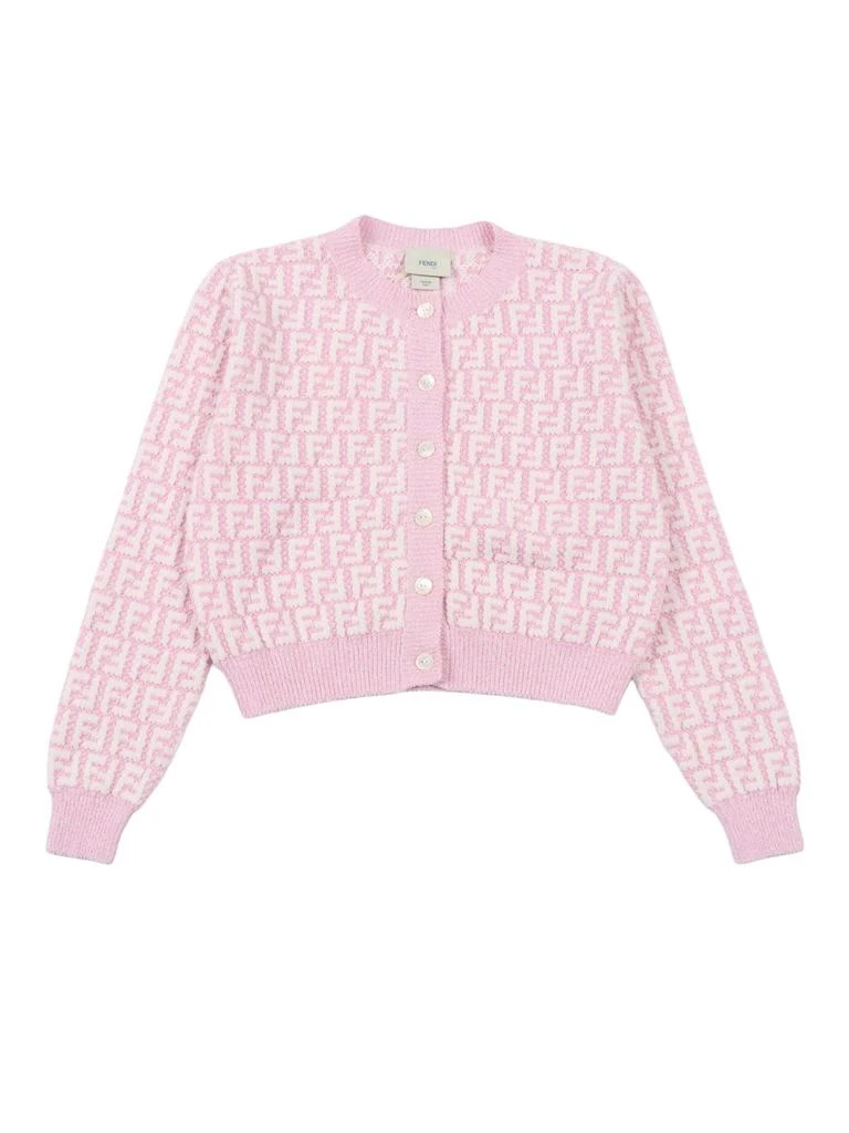 Fendi Fendi Kids Jacquard Knitted Cardigan