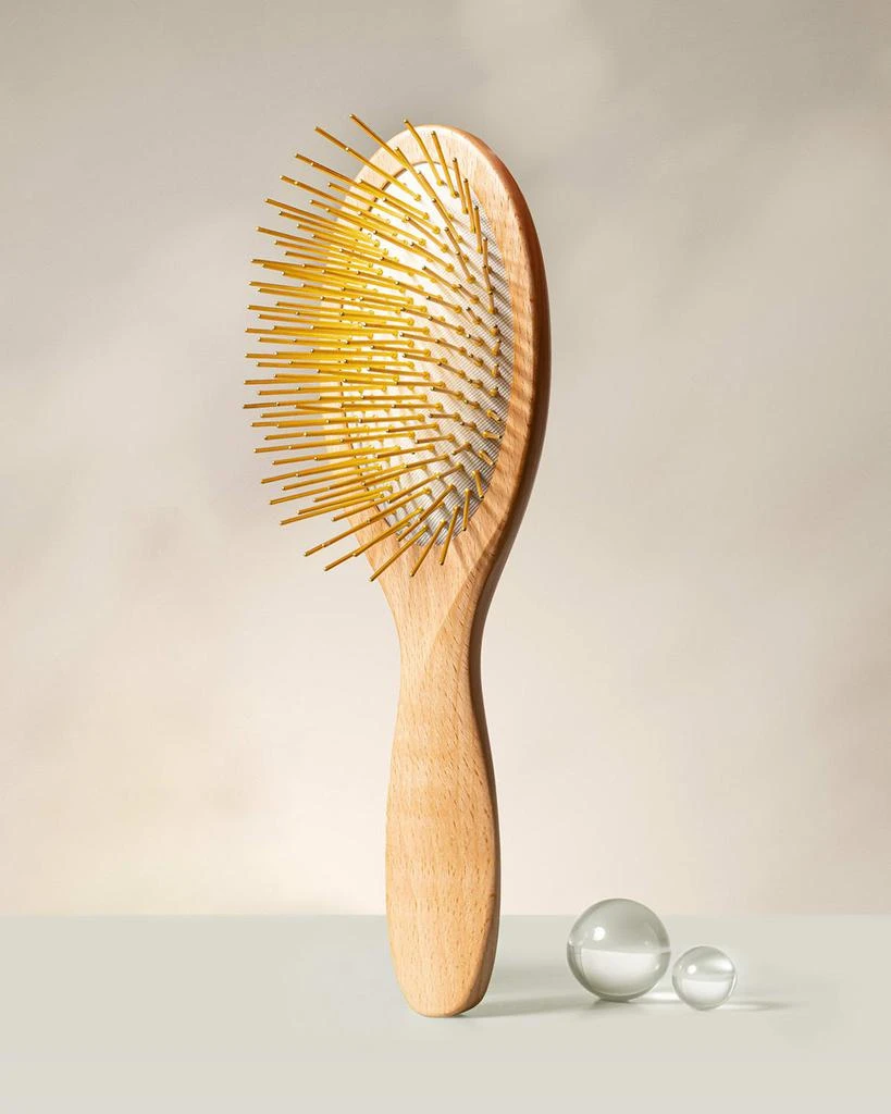 SNOW FOX Gua Sha Hair and Scalp Brush Premium Wooden Edition 4