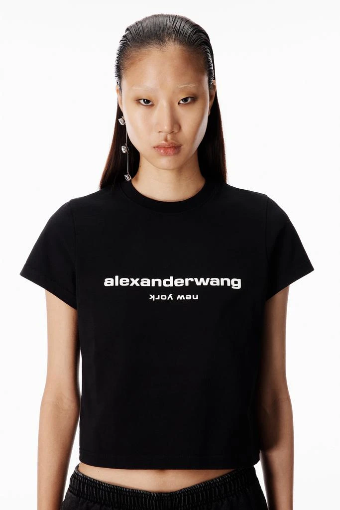 Alexander Wang Puff Logo Shrunken Tee