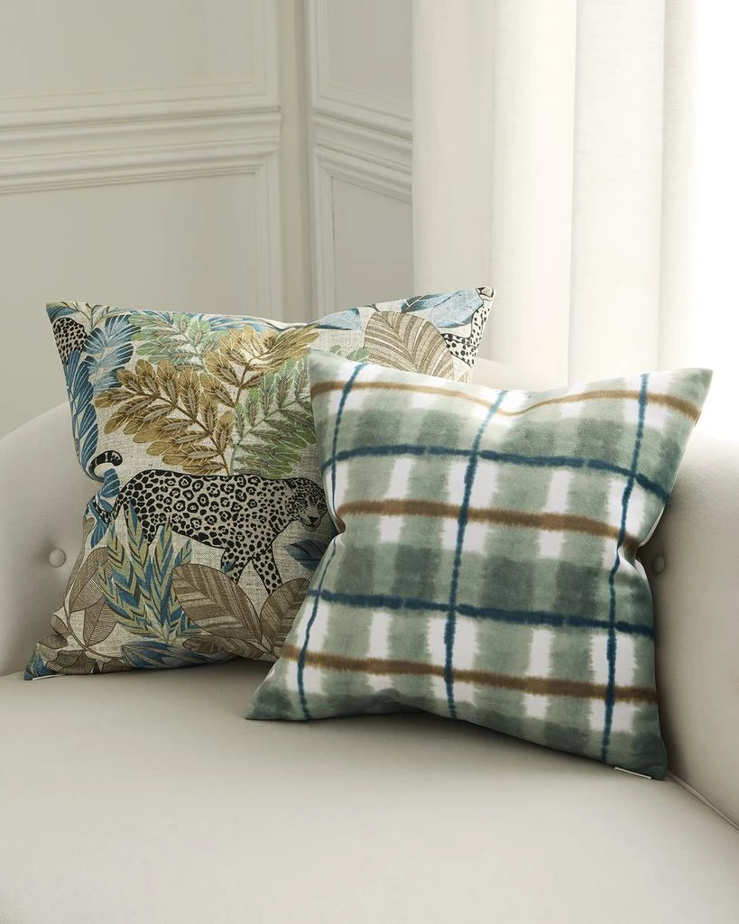 D.V. KAP Home Henley Plaid Decorative Pillow, 20" Square 2