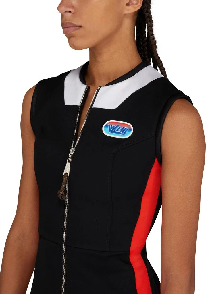 Louis Vuitton Body-Conscious Biker Dress with Front Zipper 3