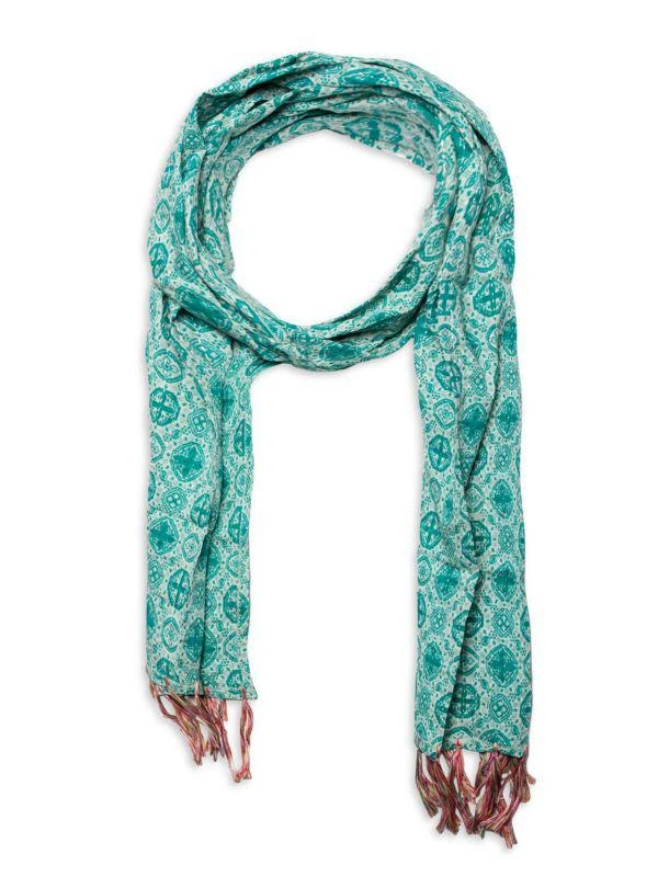 TAJ HOTEL Kantha Embroidered Scarf 1