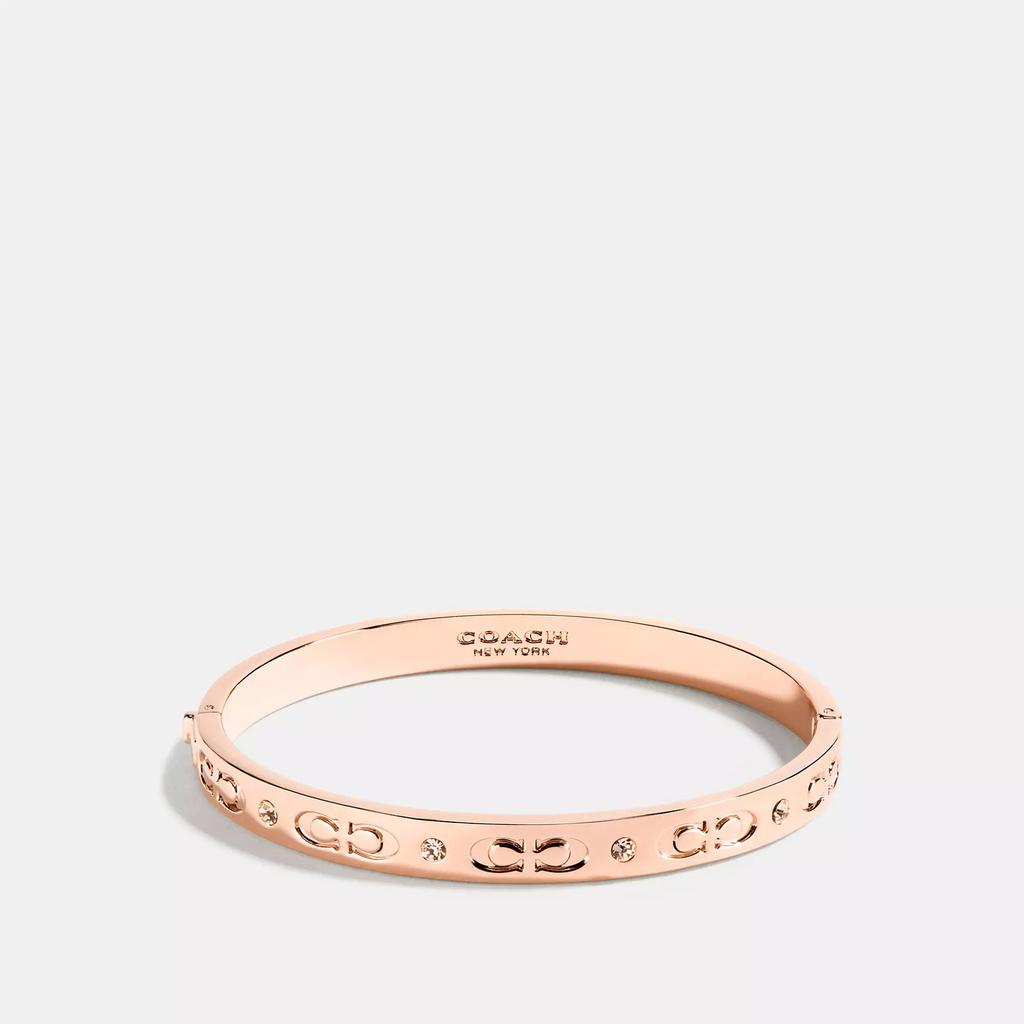 Coach Signature Hinged Bangle