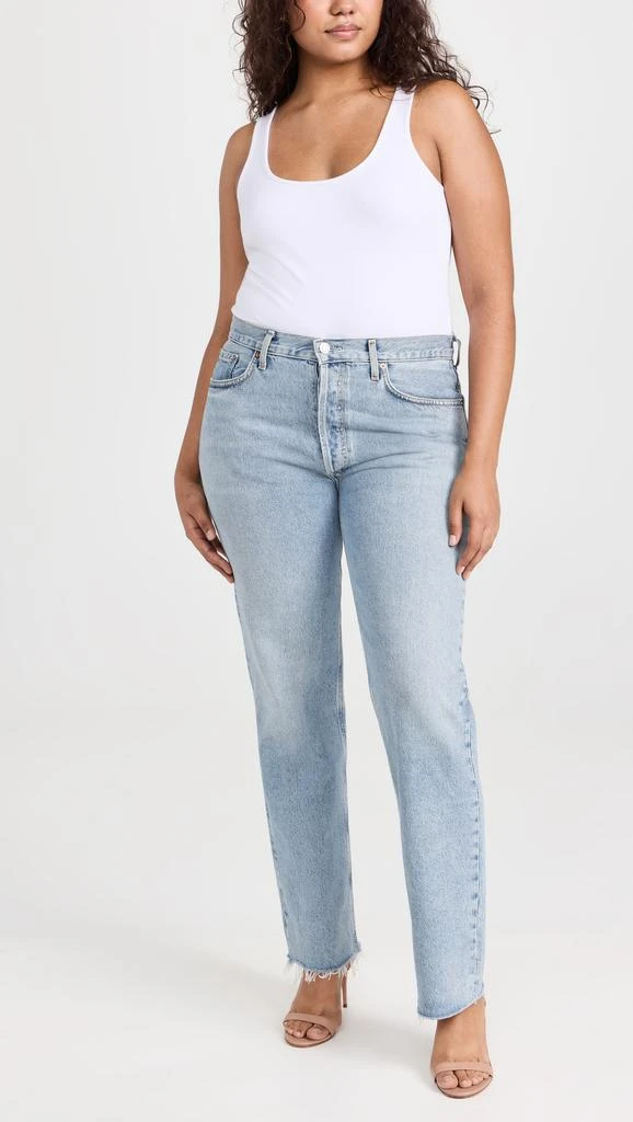 AGOLDE Lana Mid Rise Straight Jeans 7
