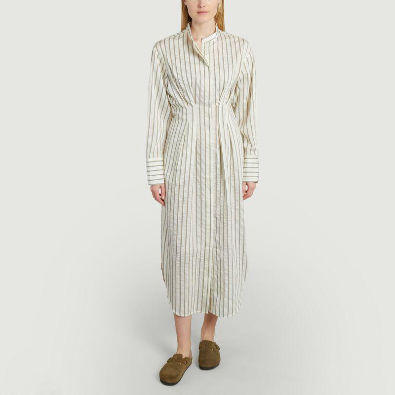 Samsoe - Samsoe Sabosse striped midi shirt-dress Solitary st. SAMSOE - SAMSOE