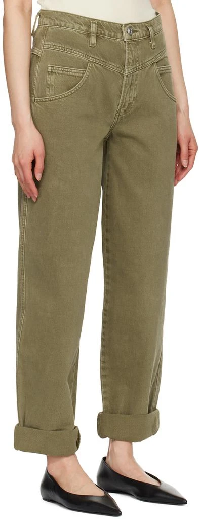 FRAME Khaki 90's Utility Loose Jeans 2