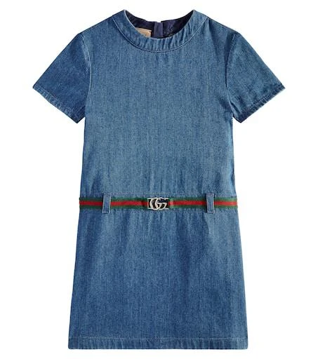 Gucci Belted denim dress - Baby Clothing - Free Shipping - BeyondStyle