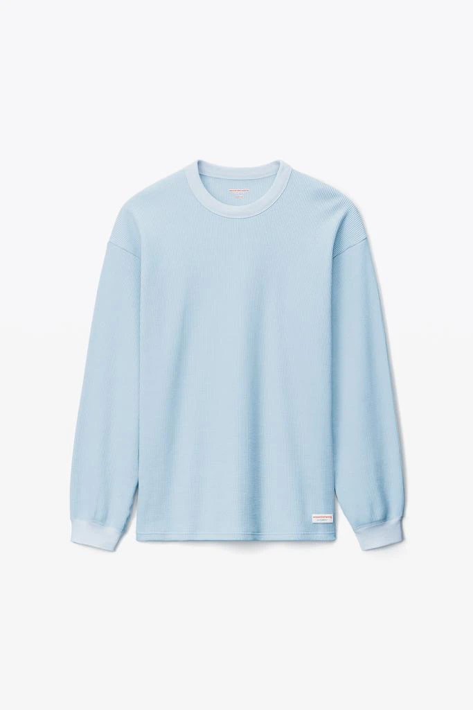 Alexander Wang UNISEX LONG SLEEVE IN COTTON WAFFLE THERMAL 2