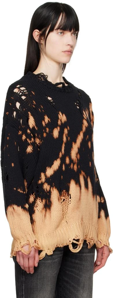 R13 Black Bleached Oversized Sweater 2