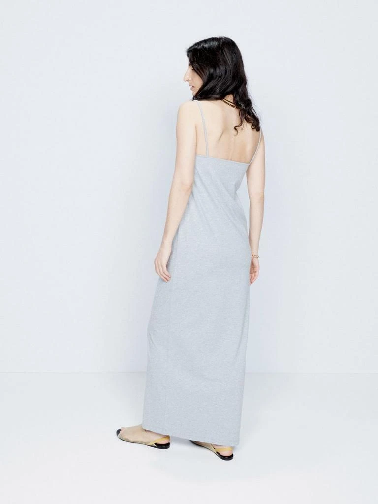Raey Square-neck cotton-blend jersey slip dress 1