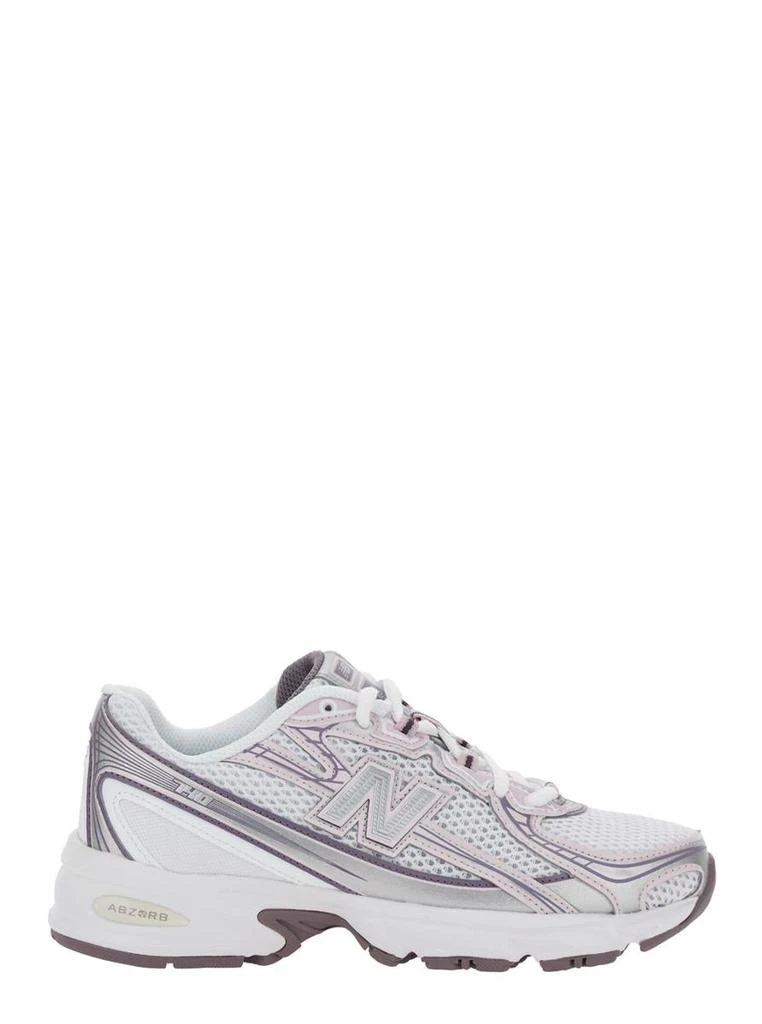 New Balance Pink Low Top Sneakers With Logo Patch On Side And Tongue And Perforated Panels In Tech Fabric Unisex 1