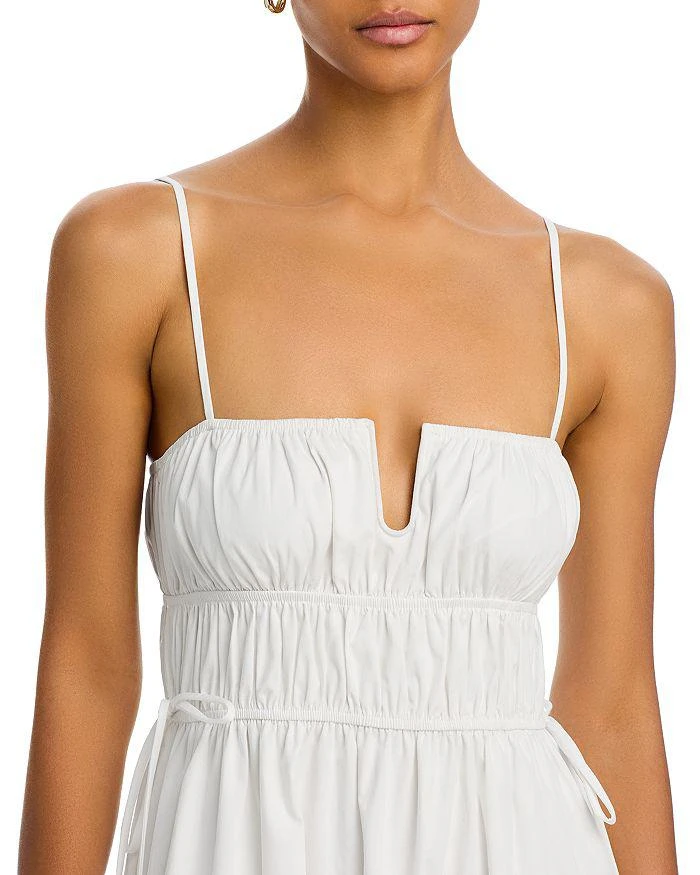 Moon River Shirred Cotton Midi Dress 2