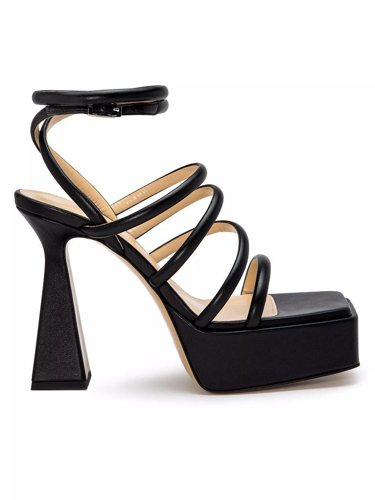 Mach & Mach Strappy Leather Platform Sandals