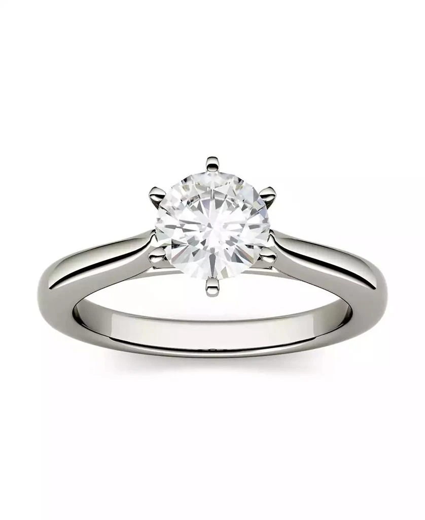 Charles & Colvard Moissanite Solitaire Engagement Ring 1/2 ct. t.w. Diamond Equivalent in 14k White Gold 4