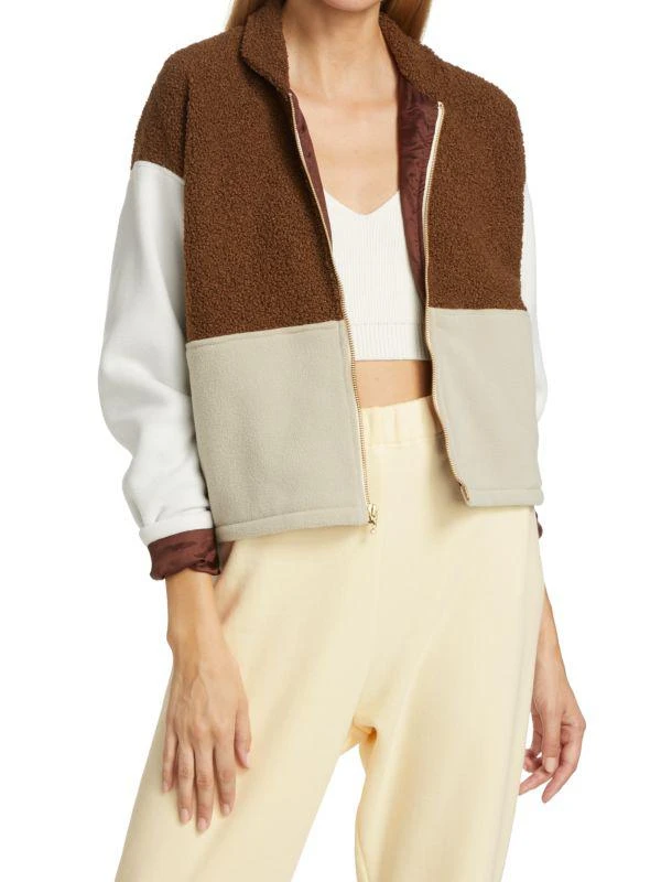 Donni. Tri-Tone Fleece Jacket 1