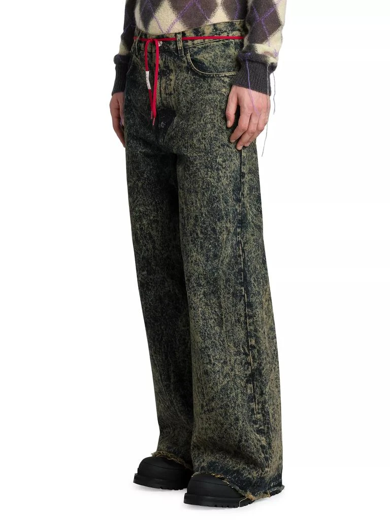 Marni Acid Wash Wide-Leg Jeans 4