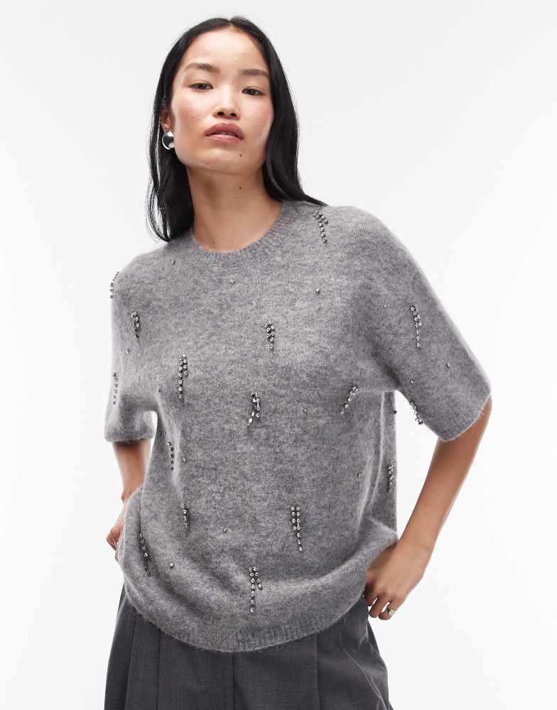 Paloma Wool Blue & White Loana T-shirt - T-Shirts - BeyondStyle