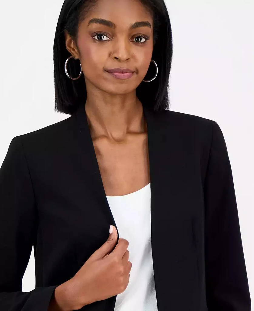 Bar III Women's Bi-Stretch Collarless Open-Front Blazer, Created for Macy's 2