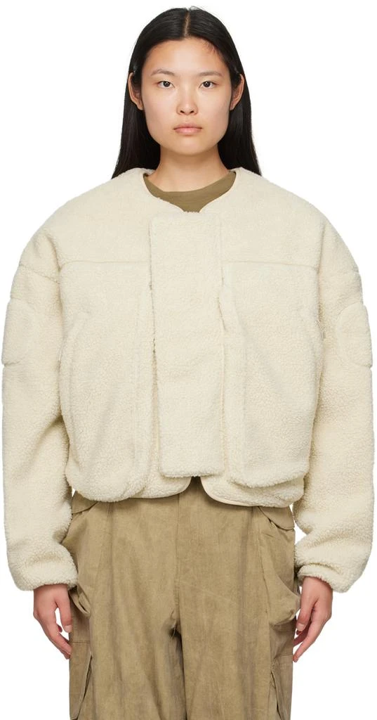 Entire Studios Off-White Fluffy Jacket 1