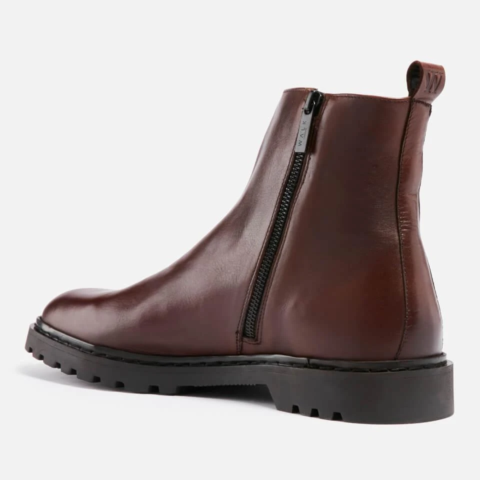 Walk London WALK LONDON MEN'S MILANO LEATHER BOOTS 3