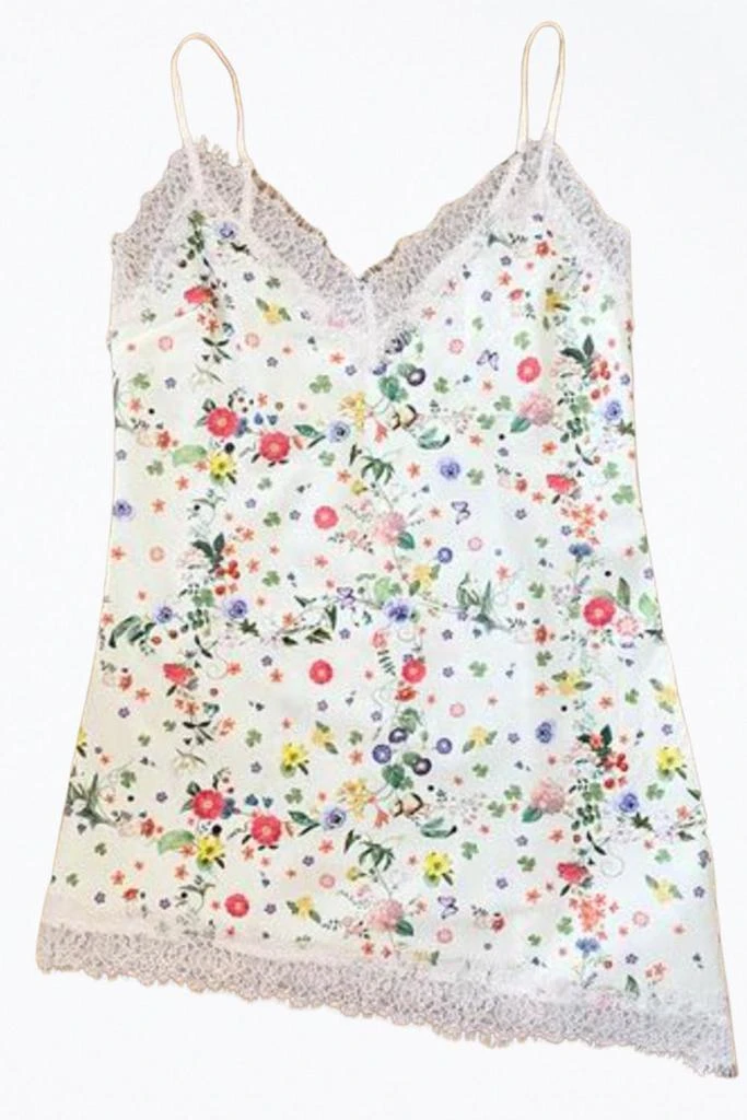 Only Hearts MARIANNE FLORAL ORGANIC COTTON ASYMMETRIC SLIP 1