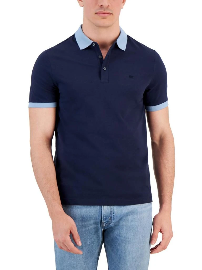 Michael Kors Mens Colorblock Cotton Polo 1