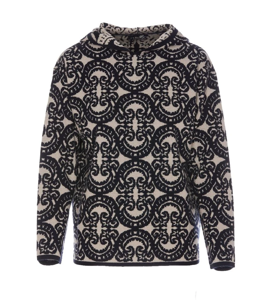 'S Max Mara 'S Max Mara All-Over Patterned Knitted Hoodie 1