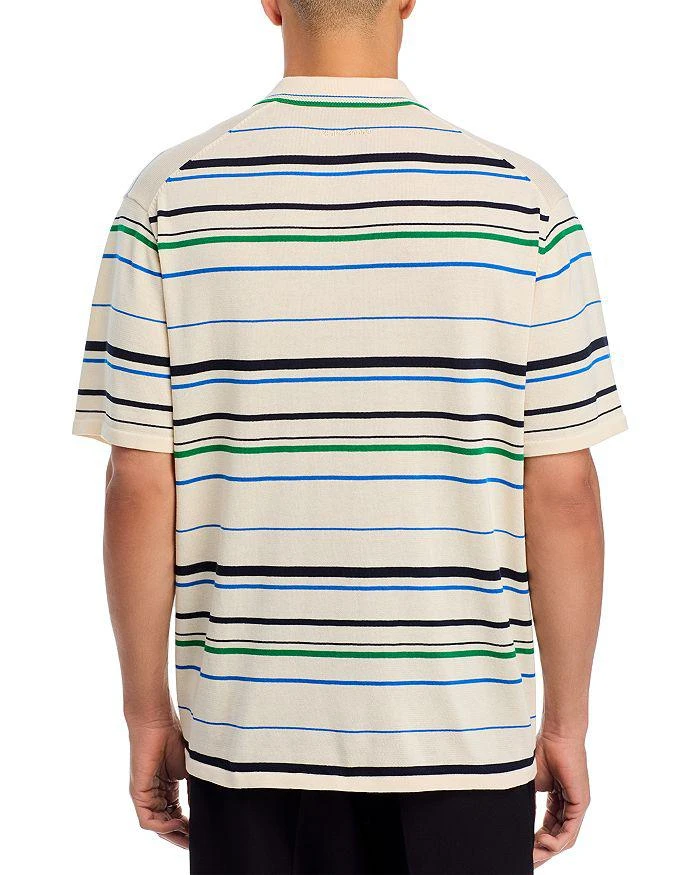 Adidas Regular Fit Striped Knit Polo 3