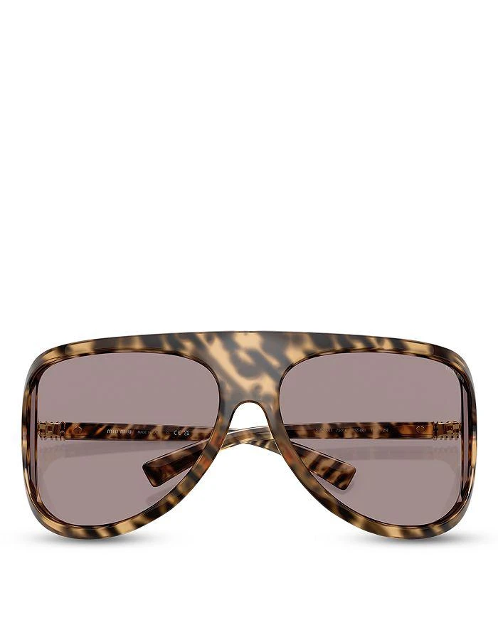 Miu Miu Wraparound Sunglasses, 75mm 5