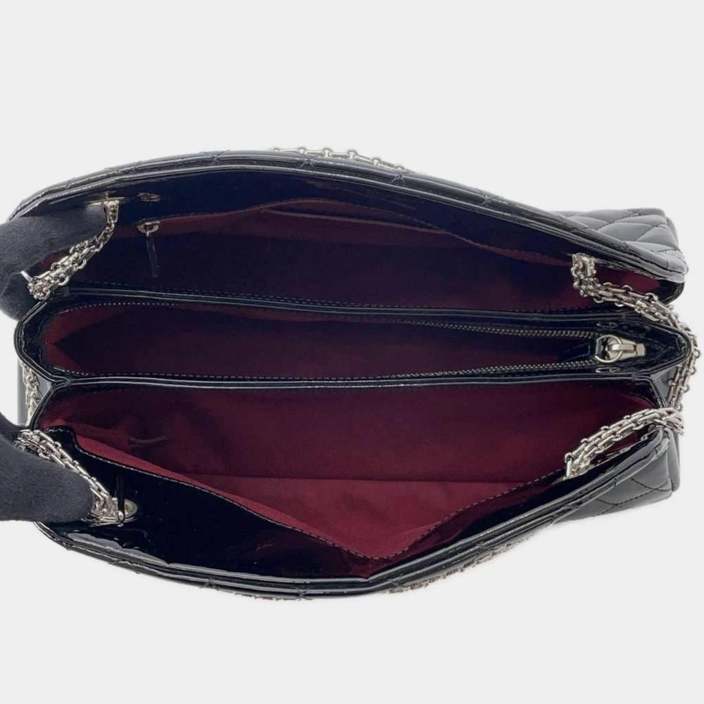 Chanel Chanel Black Patent Mademoiselle Bowling Chain Shoulder Bag 9