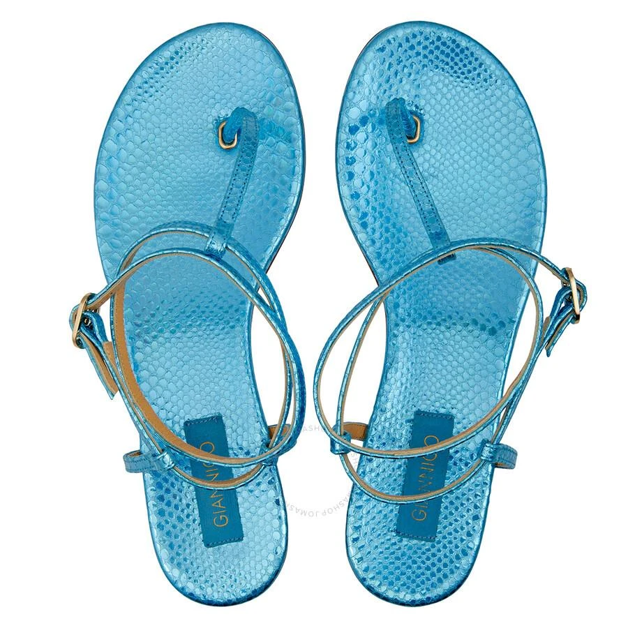 GIANNICO Ladies Kai Flip Flops Leather Flats 3