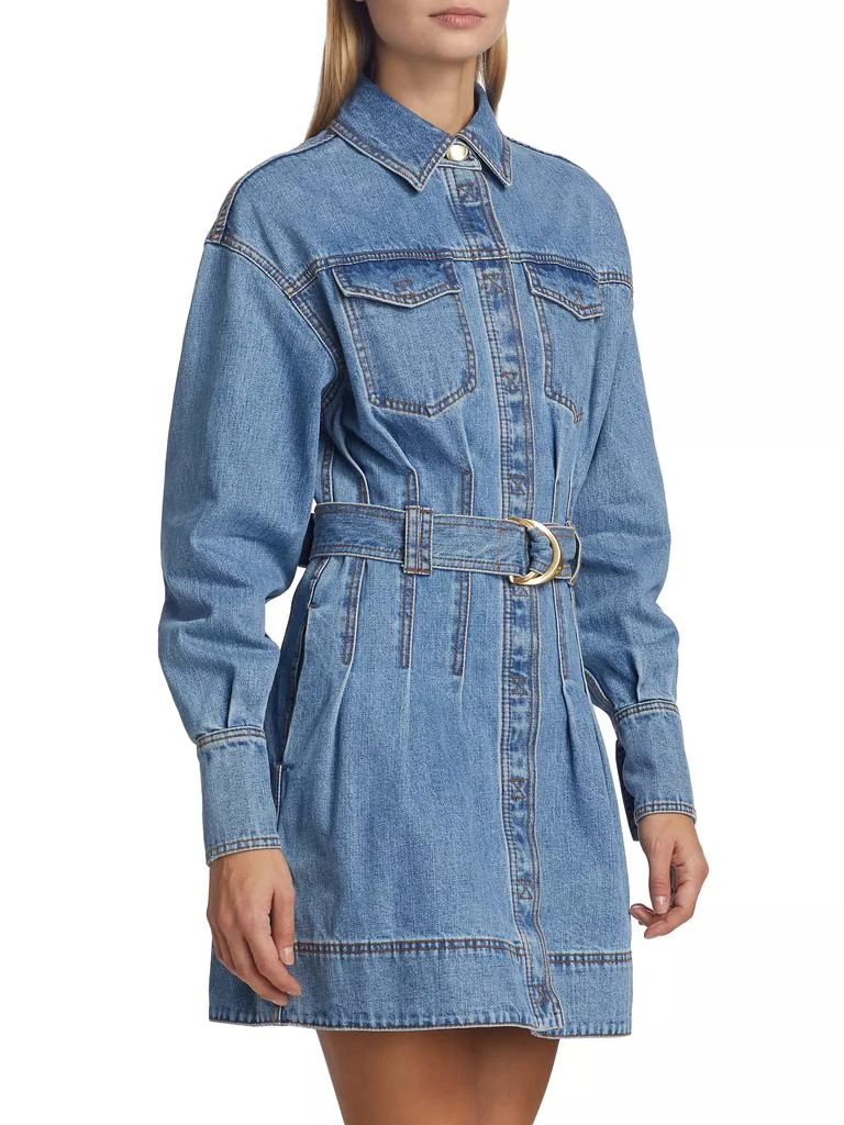 knee length dresses for ladies Ray Denim Midi Dress | Sea Spray Wash