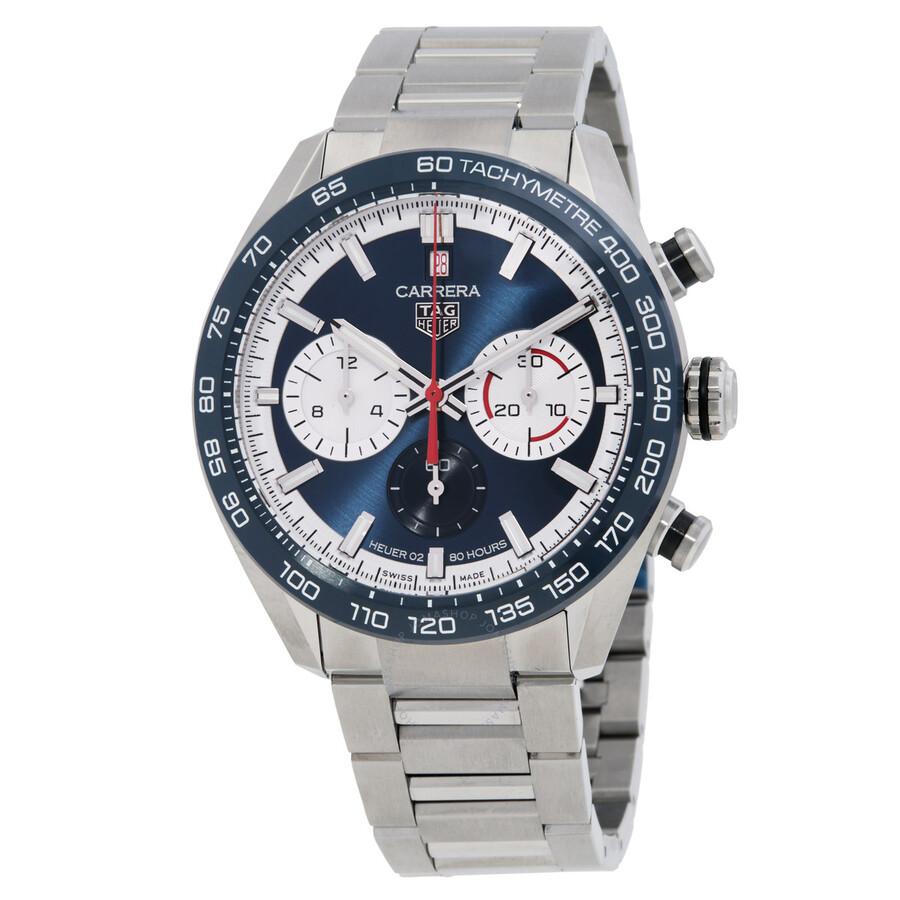 TAG Heuer Carrera Chronograph Automatic Blue Dial Men's Watch CBN2A1E.BA0643