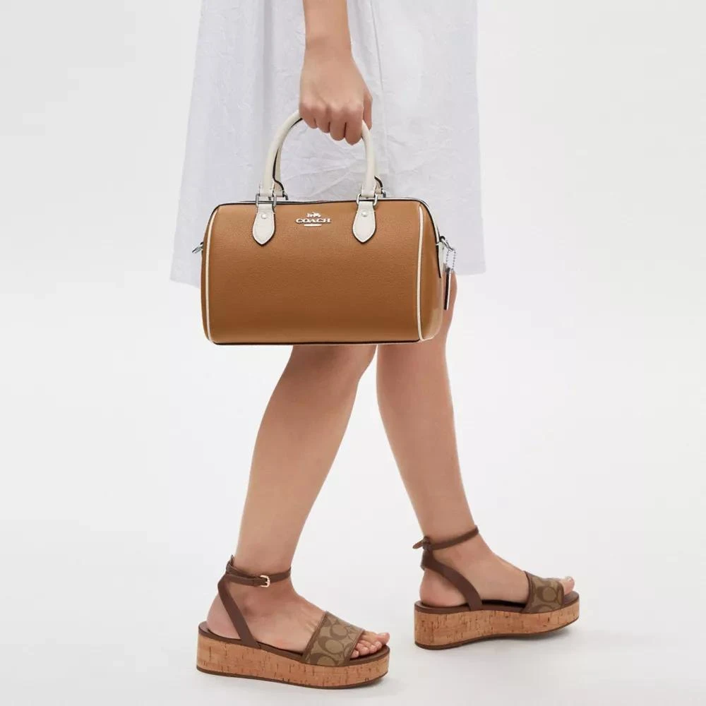 Coach Rowan Satchel Bag In Colorblock 3