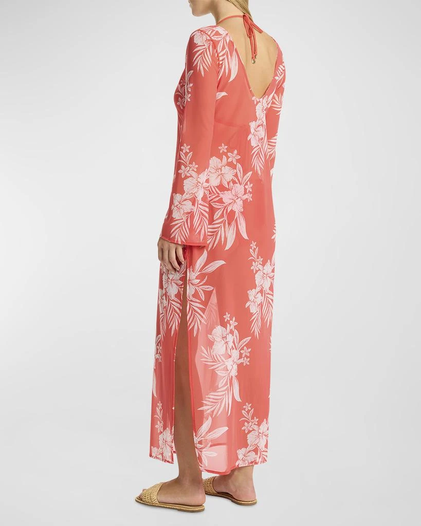 Sea Level Swim Aloha Mesh Long Dress 3